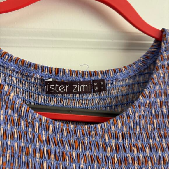 Mister Zimi Women’s Dahlia Midi Dress Sz 4 in Pampas Purple Romantic Feminine - Picture 9 of 13